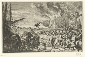 Atrocities in a Village by the Water, 1672 by Anonymous