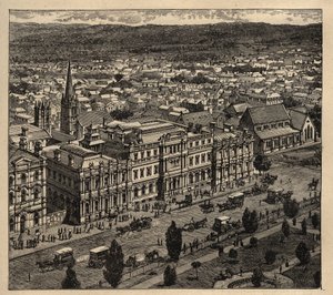 Adelaide - Australia - 1890 - engraving 1890 by Anonymous Anonymous