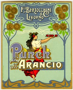 Advertisement for orange punch (Chromolithography 1905)