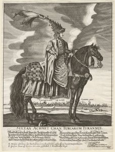 Sultan Ahmed III (1673-1736) - Anonymous - 1710 - Copper engraving - Private Collection by Anonymous Anonymous