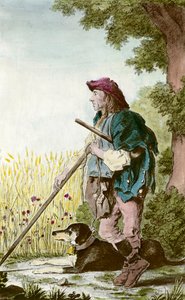 Character of the Guard Recolts: A Peasant Watching the Fields with His Dog by Anonymous Anonymous