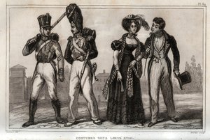 Costumes under Louis XVIII by Anonymous Anonymous