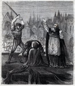 Decapitation of Count Egmont and Hoorn (1568) at Brussels during Spanish tyranny in Netherlands - War of Four Twenty Years (1568-1648): the decapitation of Lamoral, Count of Egmont, Prince of Gavre, Dutch politician by Anonymous Anonymous
