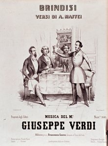 Frontispiece of Musical Score of Brindisi by Anonymous Anonymous