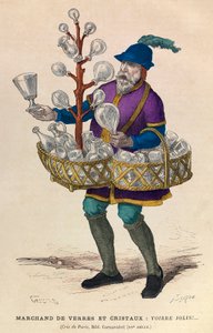 Glass and Crystal Dealer in Paris in the 15th Century