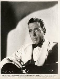 Humphrey Bogart in Film Casablanca by Michael Curtiz, Anonymous by Anonymous Anonymous