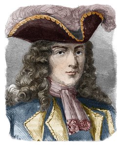 Jean-Bernard Louis de Saint Jean, Baron de Pointis, French admiral and privateer. Engraving of the 19th century. Private collection by Anonymous Anonymous