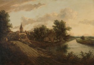 Landscape with Rolling Bridge by Anonymous Anonymous