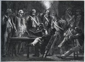 The Maillard Tribunal during the Revolution (Stanislas Marie Maillard) by Anonymous Anonymous