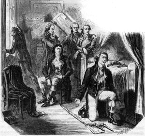 The Girondins in the night of 31 May 1793 (the fall of the Girondins) - Engraving in 