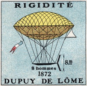 Les balloons: ballon haubanne by Henri Dupuy de Lome (1816-1885) in 1872 by Anonymous Anonymous