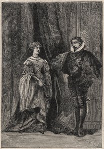 Lucrezia Borgia and her first husband Giovanni Sforza d