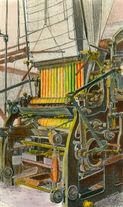 Loom to weave in five colors of companies Dolphus, Mieg and company