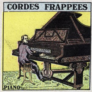 Musical Instruments: Batted String Instruments. A Piano Player. Anonymous Illustration from 1925. Private Collection