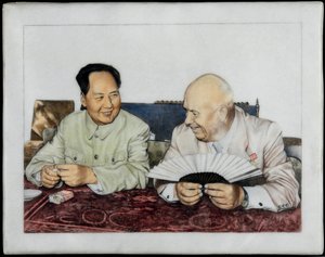Nikita Khrushchev and Mao Zedong