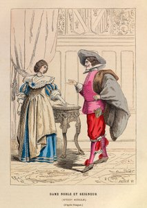 Nobleman and noblewoman 18th century costumes - private collection