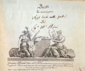 Page from opera seria Gli arabi delle gallie by G Pacini