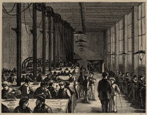 Paris, Ecole Municipale Professionelle Diderot - engraving 1890