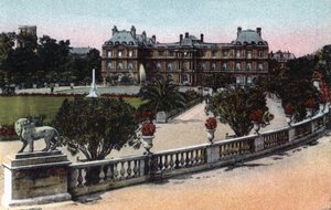 Paris: The Palais and the Jardin du Luxembourg. Photograph of 1920 in Artistic Album of the City of Paris. Private Collection