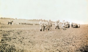 Photograph from a personal album of an infantry lieutenant during the first months of the First World War