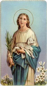Pious image: Agnes of Rome