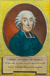 Portrait of Abbe Gabriel Bonnot de Mably (1709-1785) Philosopher and Precursor of Utopian Socialism by Anonymous Anonymous