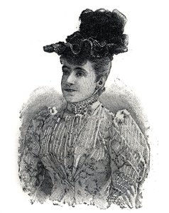 Portrait of Adelina Patti, Italian singer. Engraving in "Le Petit Parisien" by Anonymous Anonymous