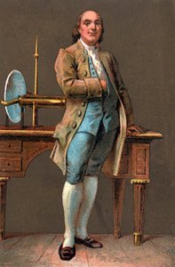 Portrait of Benjamin Franklin (1706-1790) American printer, publisher, scientist, inventor, statesman and diplomat by Anonymous Anonymous