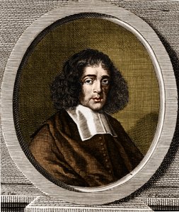 Portrait of Baruch Spinoza (1632-1677), Dutch philosopher, also known as Bento de Espinosa or Benedictus de Spinoza or Benoit de Spinoza by Anonymous Anonymous