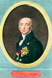 Portrait of Etienne de La Ville, Count De Lacepede, French Naturalist. Anonymous engraving by Anonymous Anonymous