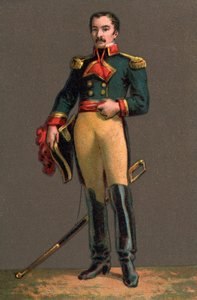 Portrait of FRANCISCO SOLANO LOPEZ (1827-1870) Paraguayan dictator. Chromolithography Private collection
