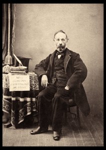 Portrait of Francesco Crispi (1818-1901) Italian statesman in 1863.