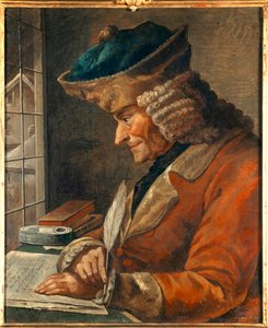Portrait of Francois Marie Arouet Voltaire in His Study