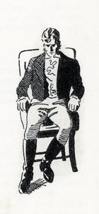 Portrait of Heathcliff from the novel 