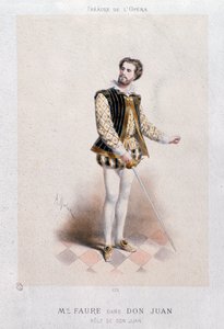 Portrait of Jean Baptiste Faure as Don Giovanni (1866) by Anonymous Anonymous