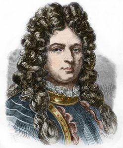 Portrait of Jean Bart, French privateer. Engraving of the 19th century. Private collection by Anonymous Anonymous