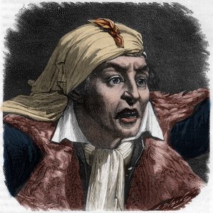 Portrait of Marat (1743-1793) - Engraving in 