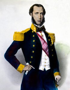 Portrait of Maximilian I, Emperor of Mexico (1832-1867) (engraving)