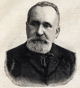 Portrait of Pierre Puvis de Chavannes, French painter, at that time president of the Societe Nationale des Beaux Arts. In Le Petit Parisien