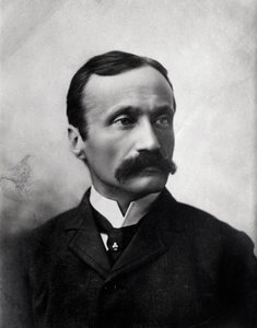 Portrait of Italian composer Arrigo Boito - Black and white photograph by Anonymous Anonymous