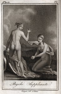 Psyche Begging. Engraving from 1819 in 