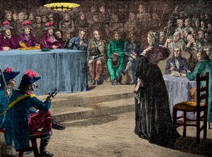 Queen Marie Antoinette before the Revolutionary Court October 4 by Anonymous Anonymous
