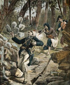 Shoot-out Between Sardinian Bandits and Italian Army in the Woods by Anonymous Anonymous