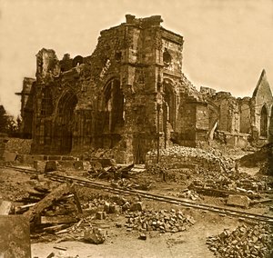 Stereoscopic glass plate on the First World War