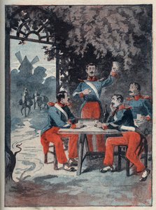 The Four Sergeants (Jean Francois Bories (1795-1822), Jean Joseph Pommier (1796-1822), Marius Claude Raoulx (1797-1822)) and Charles Goubin (1798-1822) of La Rochelle accused under the Restoration of wanting to overthrow the monarchy and guillotined in 182