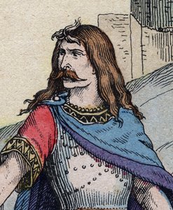 The Gallic chief Vercingetorix (72-46 BC) - engraving by Anonymous Anonymous