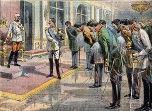 The Jubilee by Francois Joseph I (1830-1916) Emperor of Austria. Engraving from the newspaper Le Petit Parisien by Anonymous Anonymous