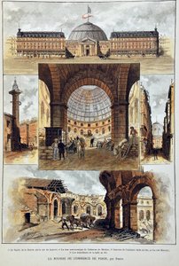 The Paris Stock Exchange by Deroy, Engraving of 1887 in 