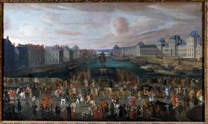 The Pont Neuf Seen from the Entrance to Place Dauphine by Anonymous Anonymous