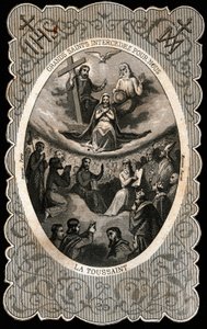 The Virgin Mary with the Holy Trinity by Anonymous Anonymous